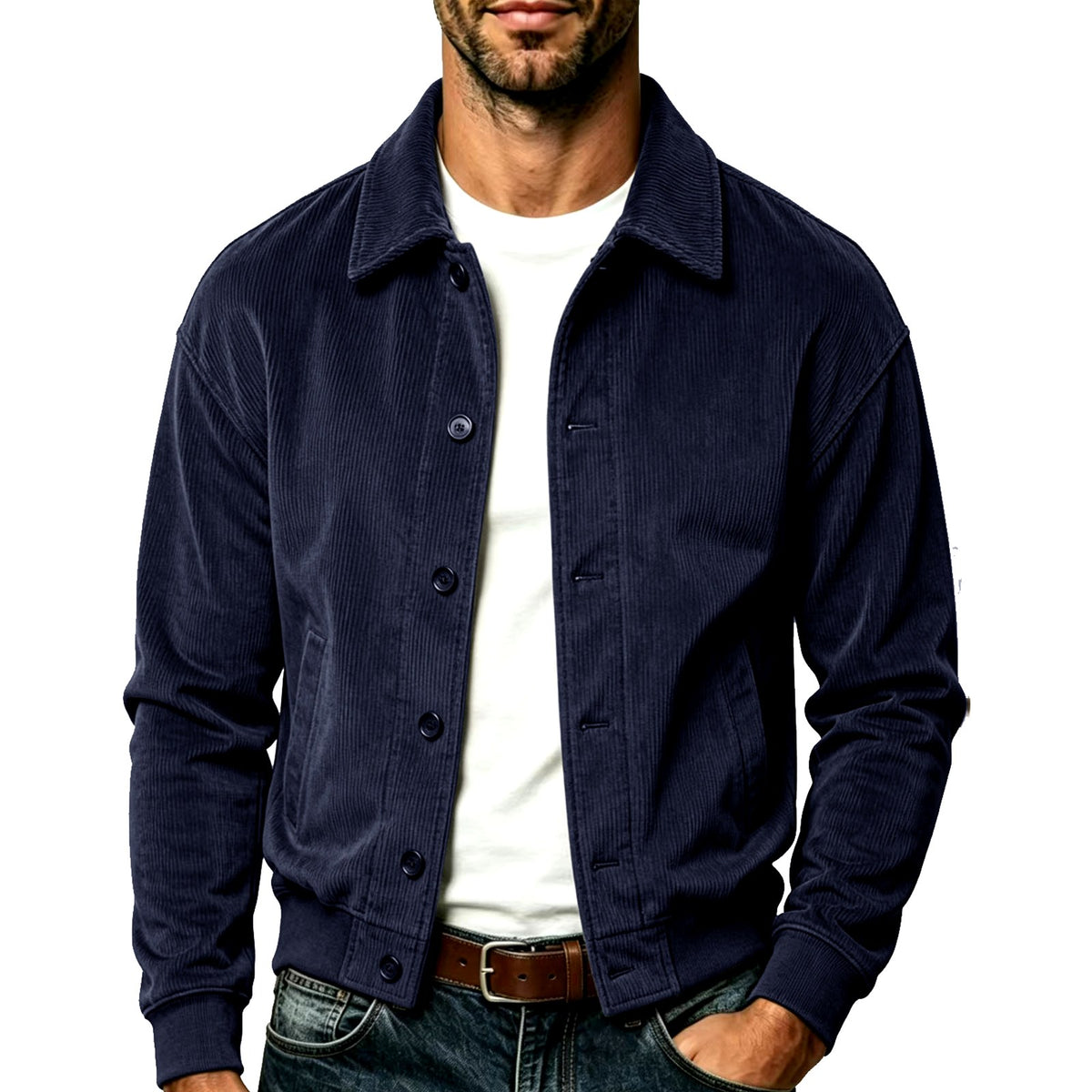 Eduardo - Men's Corduroy Ribbed Cuff Jacket 3