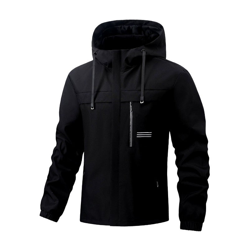 Eiden - Men's Long Sleeve Zip Pocket Rain Jacket Windbreaker 2