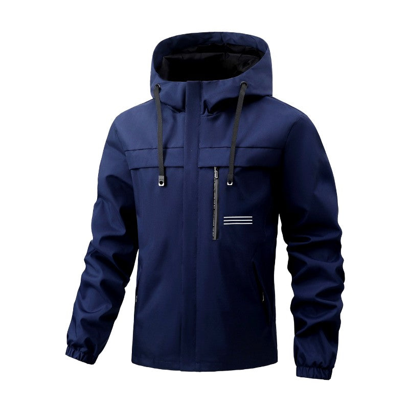 Eiden - Men's Long Sleeve Zip Pocket Rain Jacket Windbreaker 3