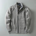 Eliezer - Men's Textured Full-Zip Jacket with Hand Pockets