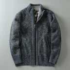 Eliezer - Men's Textured Full-Zip Jacket with Hand Pockets