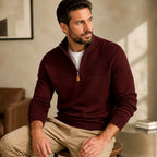 Emiliano - Men's Stand Collar Slim Fit Sweater 4
