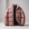 Enzo - Men's Stand-Collar Puffer Jacket with Zip Closure