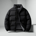 Enzo - Men's Stand-Collar Puffer Jacket with Zip Closure