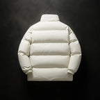 Enzo - Men's Stand-Collar Puffer Jacket with Zip Closure