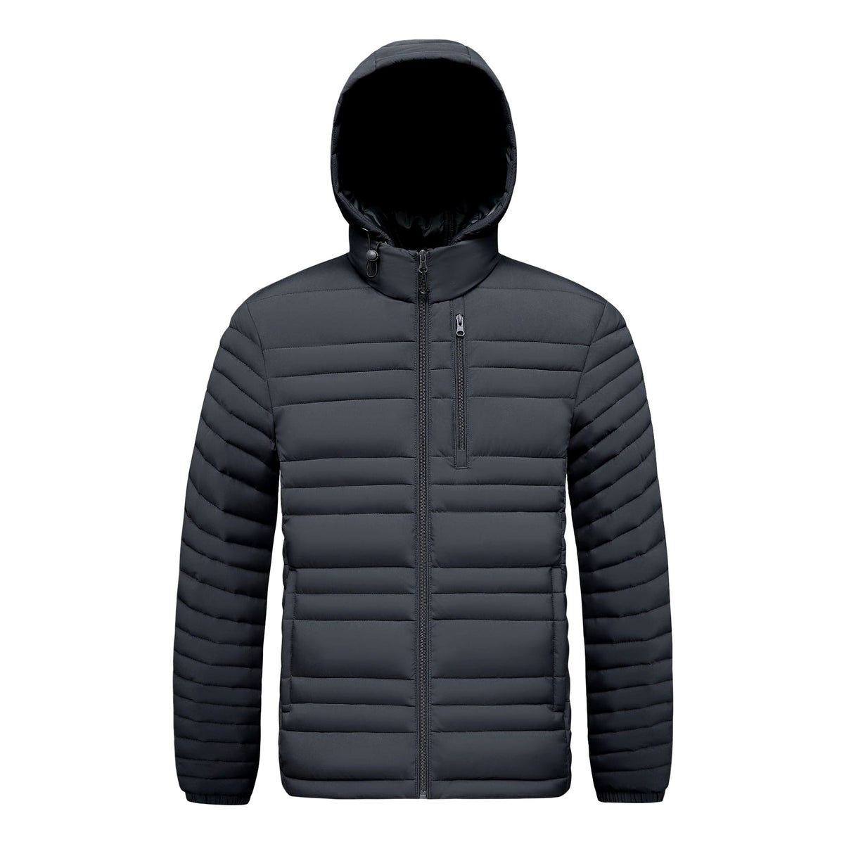 Erik - Men's Winter Hooded Puffer Jacket with Zip Pockets 3