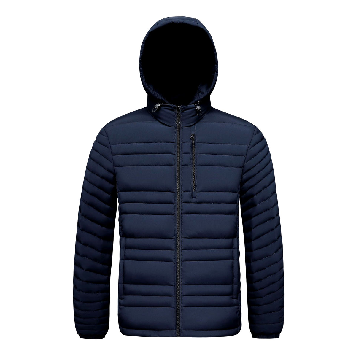Erik - Men's Winter Hooded Puffer Jacket with Zip Pockets 4