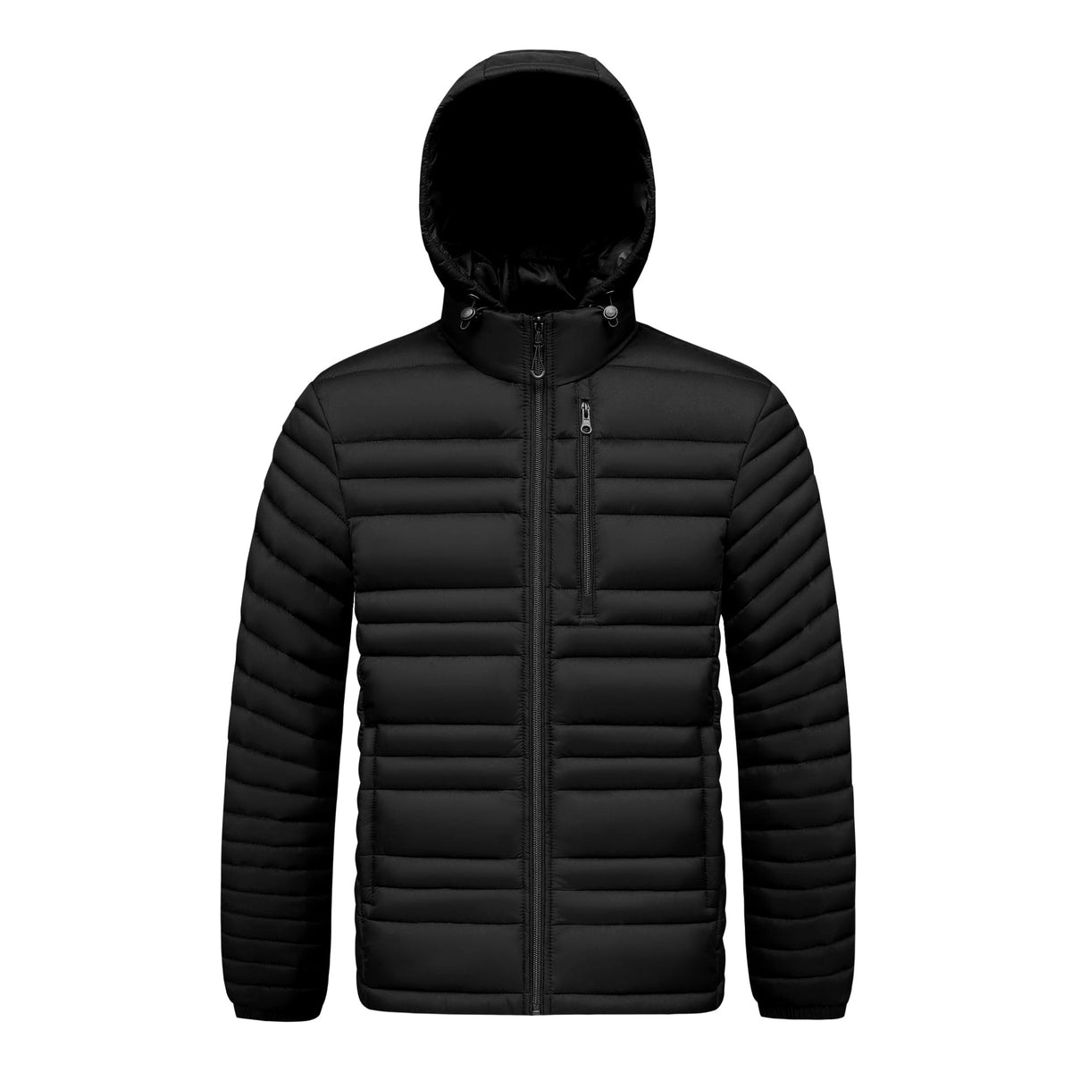 Erik - Men's Winter Hooded Puffer Jacket with Zip Pockets 6