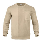 Evan - Men's Textured Crew-Neck Pocket Sweatshirt 3