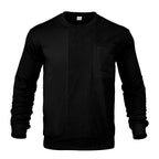 Evan - Men's Textured Crew-Neck Pocket Sweatshirt 5