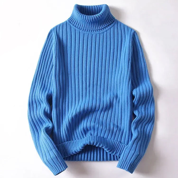 Evander - Men's Ribbed Turtleneck Pullover