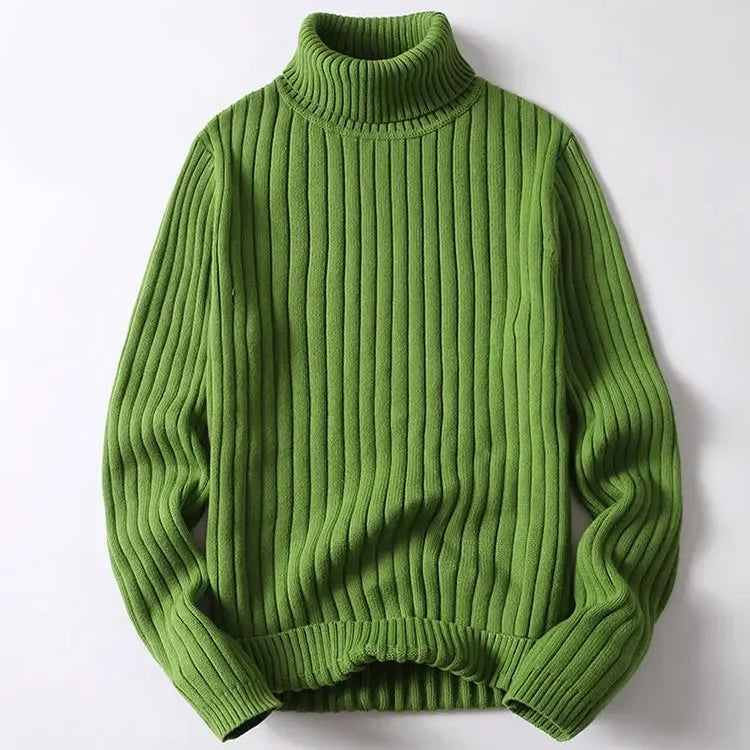Evander - Men's Ribbed Turtleneck Pullover