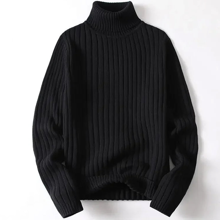 Evander - Men's Ribbed Turtleneck Pullover