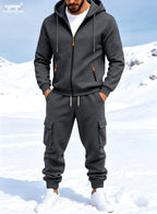 Faron - Men's Long Sleeve Zip-Up Co-ord Set 2