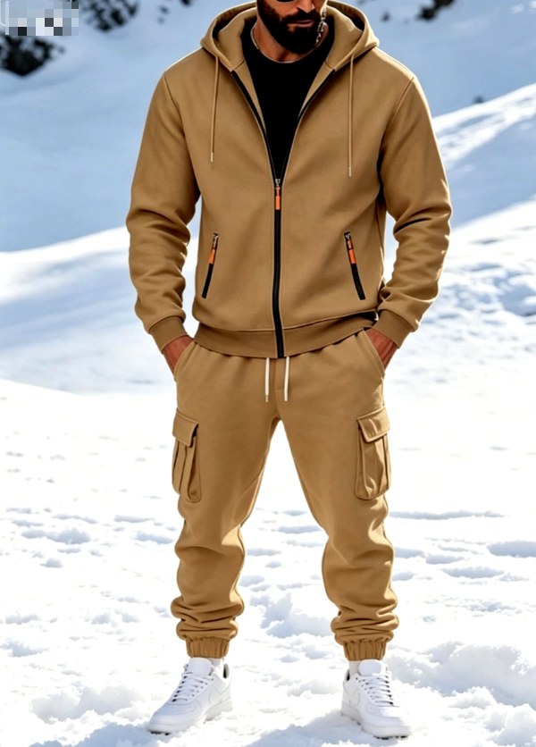 Faron - Men's Long Sleeve Zip-Up Co-ord Set 3