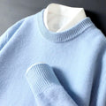 Faustino - Men's Crewneck Loose Fit Pullover Sweater 1
