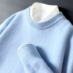 Faustino - Men's Crewneck Loose Fit Pullover Sweater 1