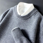 Faustino - Men's Crewneck Loose Fit Pullover Sweater 3