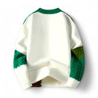 Finnegan - Men's Patchwork Crewneck Sweater with Whipstitched Seams