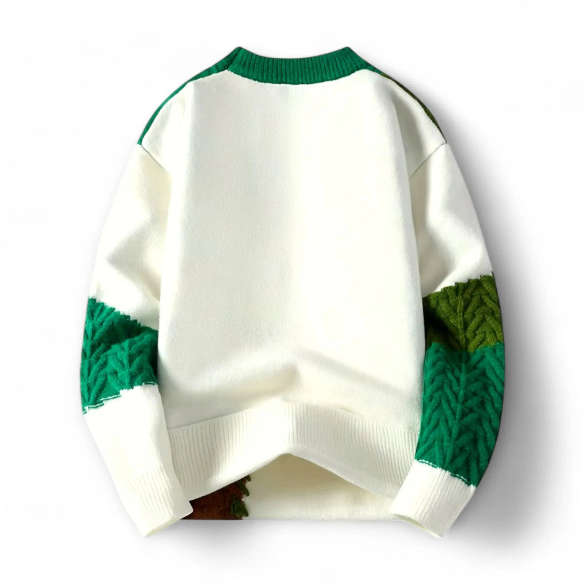 Finnegan - Men's Patchwork Crewneck Sweater with Whipstitched Seams