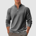 Finnegan - Men's Textured Mock Neck Quarter-Zip Pullover