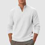 Finnegan - Men's Textured Mock Neck Quarter-Zip Pullover