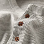 Frankie - Men's Half-Button Ribbed Henley