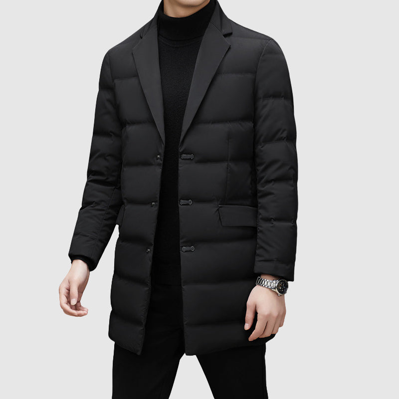 Garrison - Men's Puffer Blazer with Notch Lapels