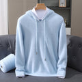 Grayson - Men's Cashmere Hooded Sweater with Drawstring