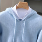 Grayson - Men's Cashmere Hooded Sweater with Drawstring