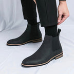 Hadrian - Men's Suede Chelsea Boots with Contrast Trim