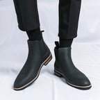 Hadrian - Men's Suede Chelsea Boots with Contrast Trim