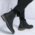 Hadrian - Men's Suede Chelsea Boots with Contrast Trim