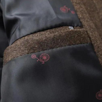 Harold - Men's Button-Front Wool Blend Coat with Puffer Lining