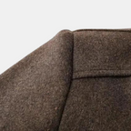 Harold - Men's Button-Front Wool Blend Coat with Puffer Lining