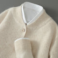 Harry - Men's Cashmere Cardigan with Button Front and Ribbed Trim