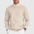 Henrik - Men's Ribbed Crew Neck Pullover Sweater