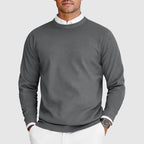 Henrik - Men's Ribbed Crew Neck Pullover Sweater