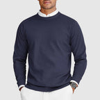 Henrik - Men's Ribbed Crew Neck Pullover Sweater