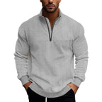 Jason - Men's Textured Quarter-Zip Sweatshirt 1