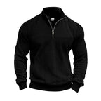 Jason - Men's Textured Quarter-Zip Sweatshirt 5