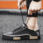 Jericho - Men's Lace-Up Low-Top Sneakers with Mesh Panels