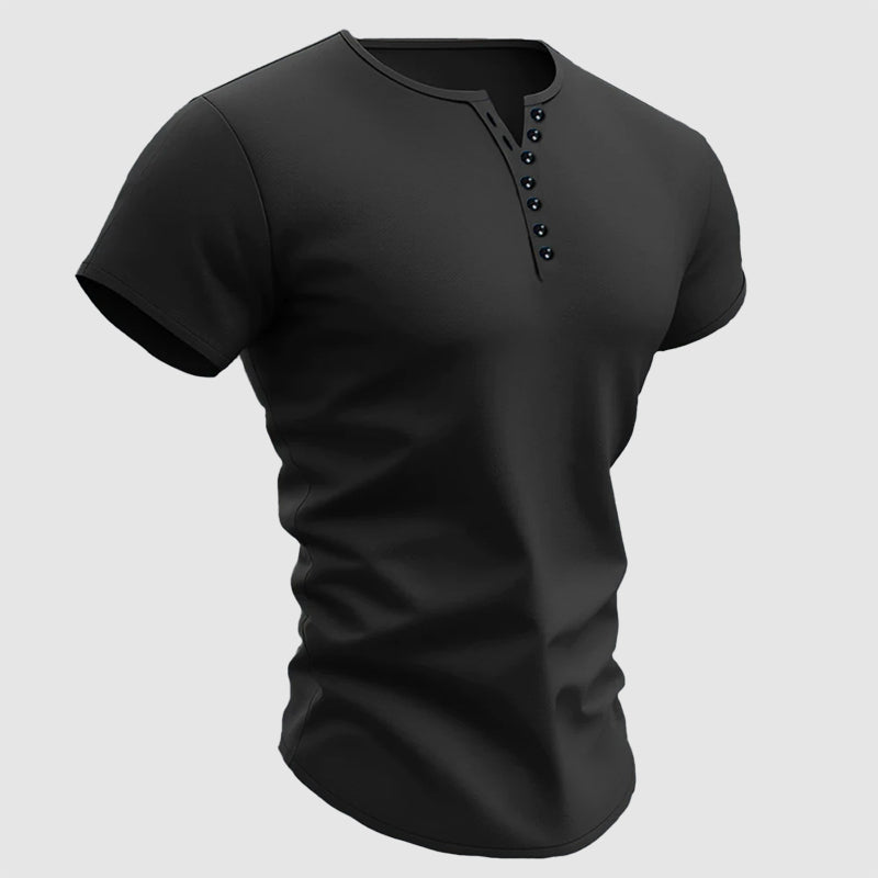 Karter - Men's Henley Short-Sleeve Shirt