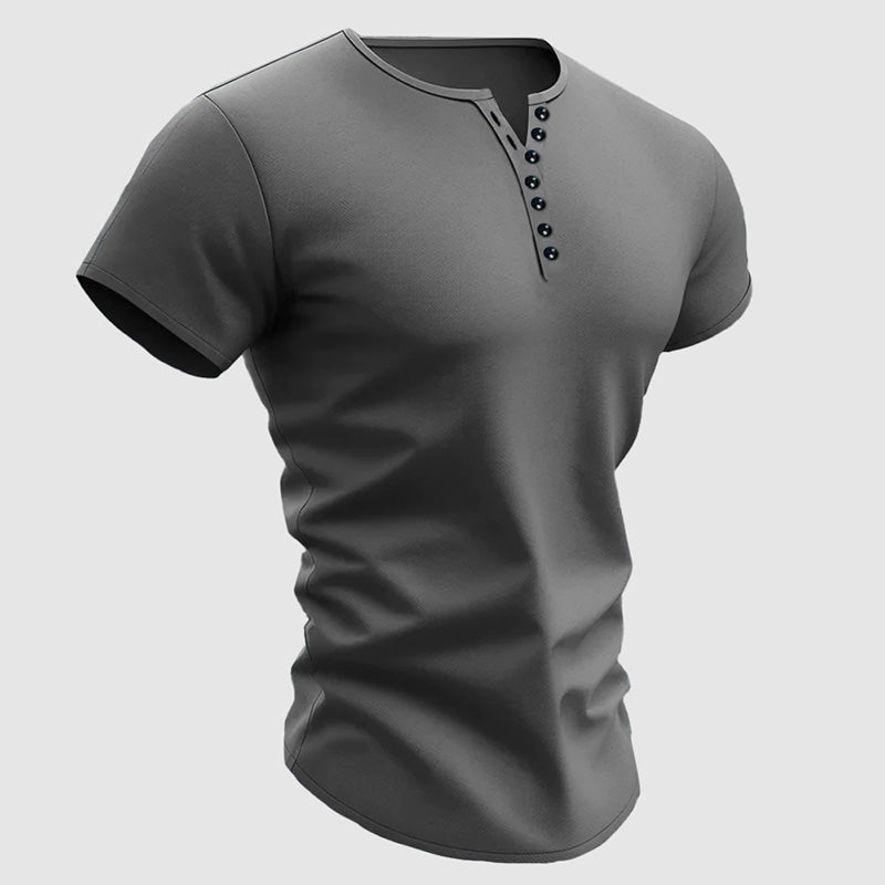 Karter - Men's Henley Short-Sleeve Shirt