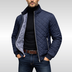 Kayden - Men's Diamond-Quilted Puffer Jacket with Fleece Lining