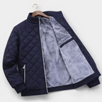 Kayden - Men's Diamond-Quilted Puffer Jacket with Fleece Lining