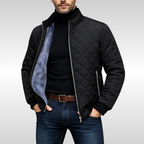 Kayden - Men's Diamond-Quilted Puffer Jacket with Fleece Lining