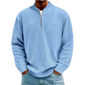 Lance - Men's Ribbed Long Sleeve Quarter-Zip Pullover 1