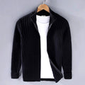 Lucas - Men's Ribbed Full-Zip Cardigan