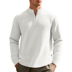 Mason - Men's Waffle Knit Quarter-Zip Sweatshirt 1